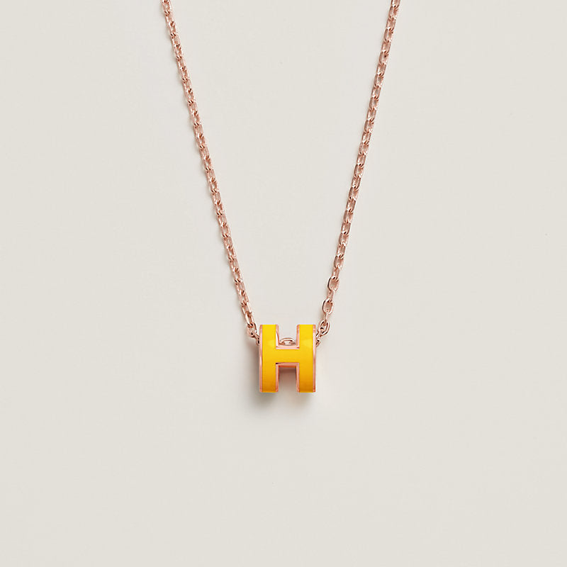 18K Hermes Mini Pop Yellow Necklace