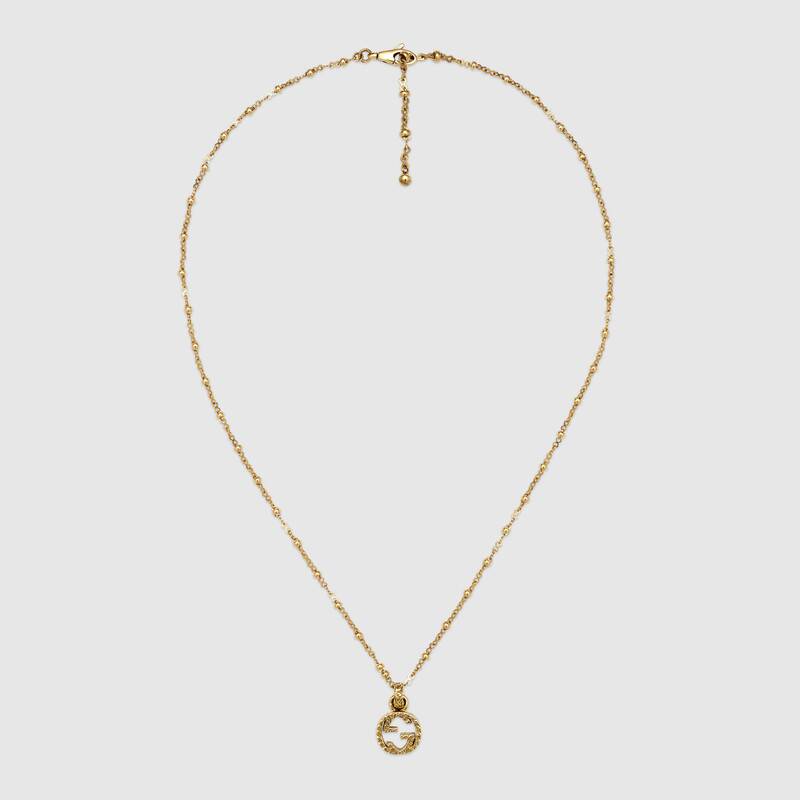 18K Gucci Double Interlocking Gucci Necklace