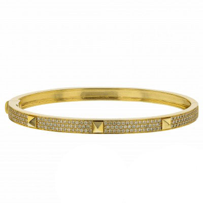 18K Hermes Collier De Chien Diamond Bracelet