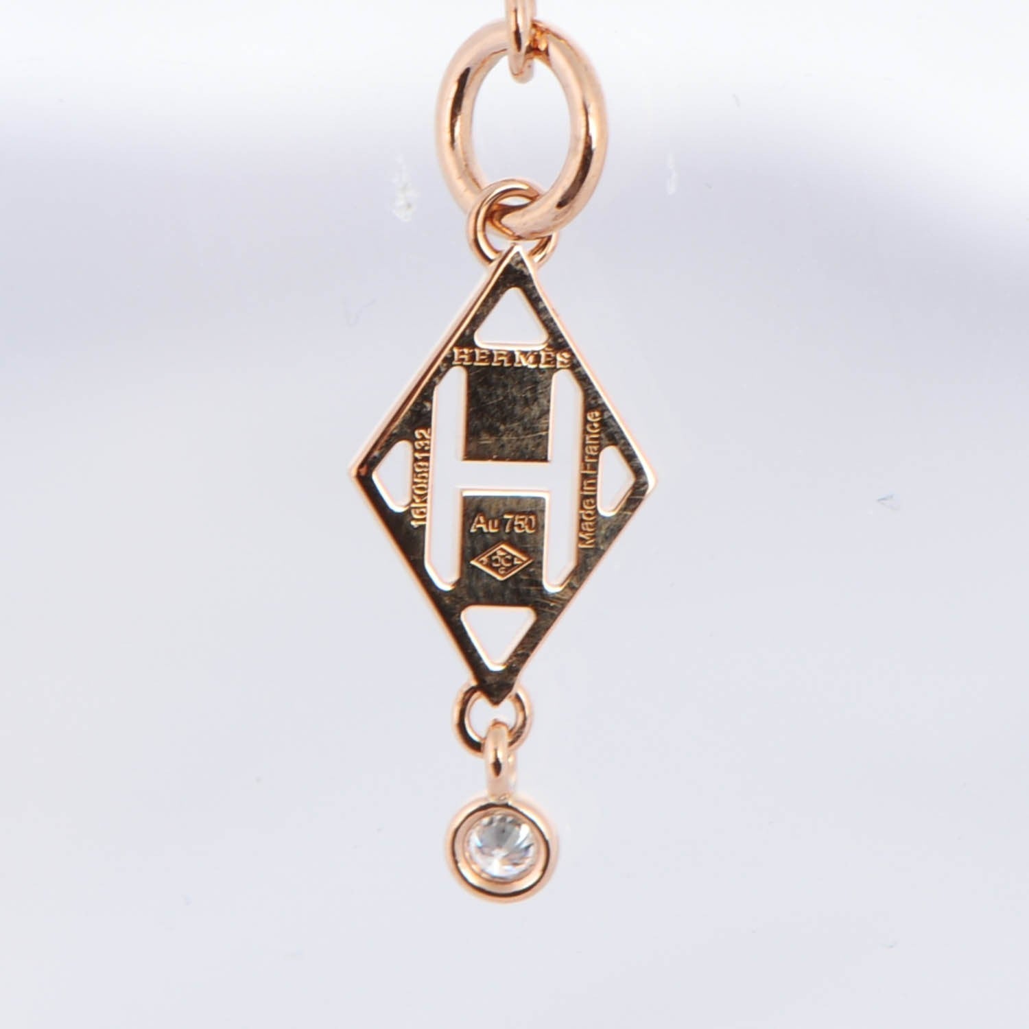18K Hermes Gambade Pendant Necklace