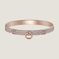 18K Hermes Collier De Chien Diamond Bracelet