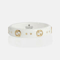 18K Gucci Double Icon White Zirconia Ring