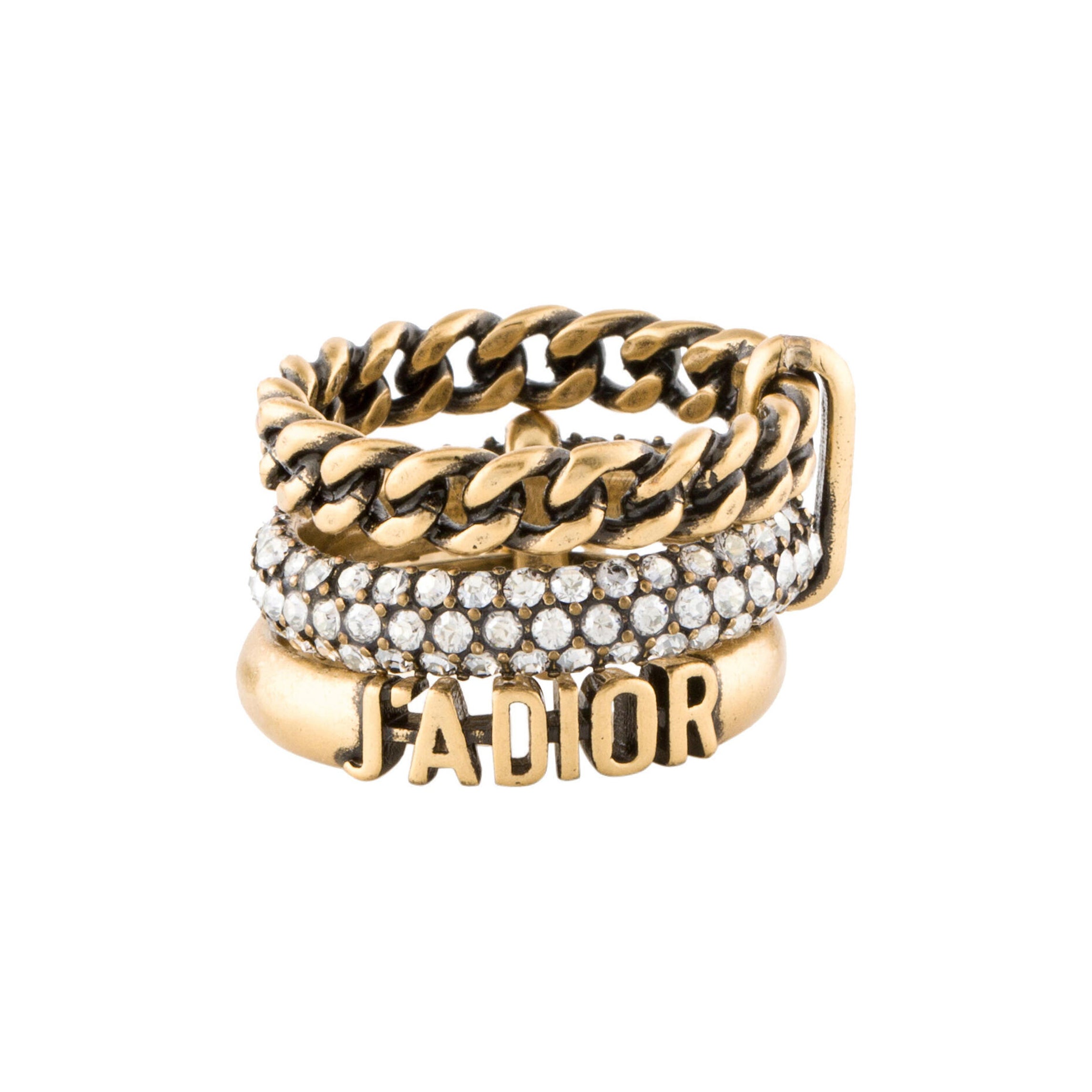 18K Dior Pearl & Crystal J'Adior Ring