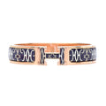 18K Hermes Clic H Lift Black Bracelet