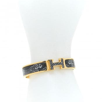 18K Hermes Guepards Clic Clac Bracelet