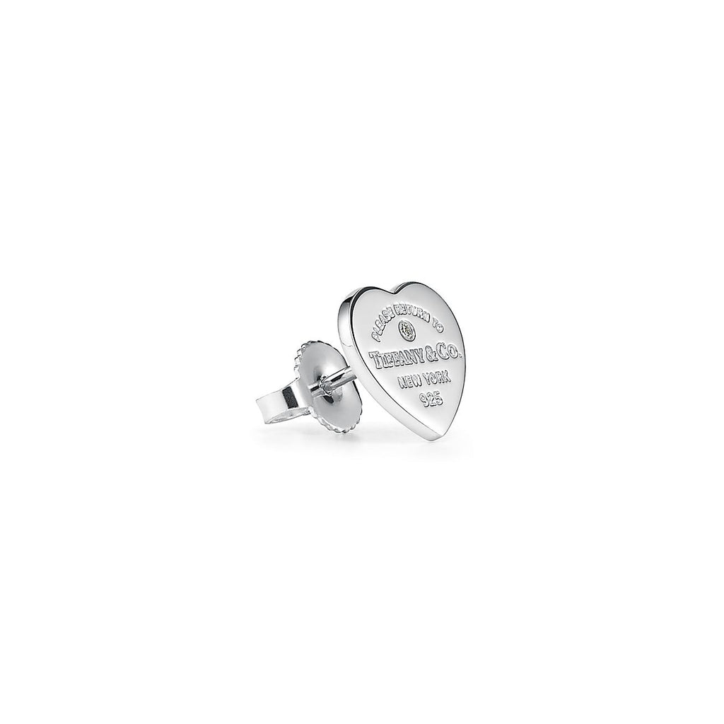 18K Tiffany Return to Blue Heart Earrings