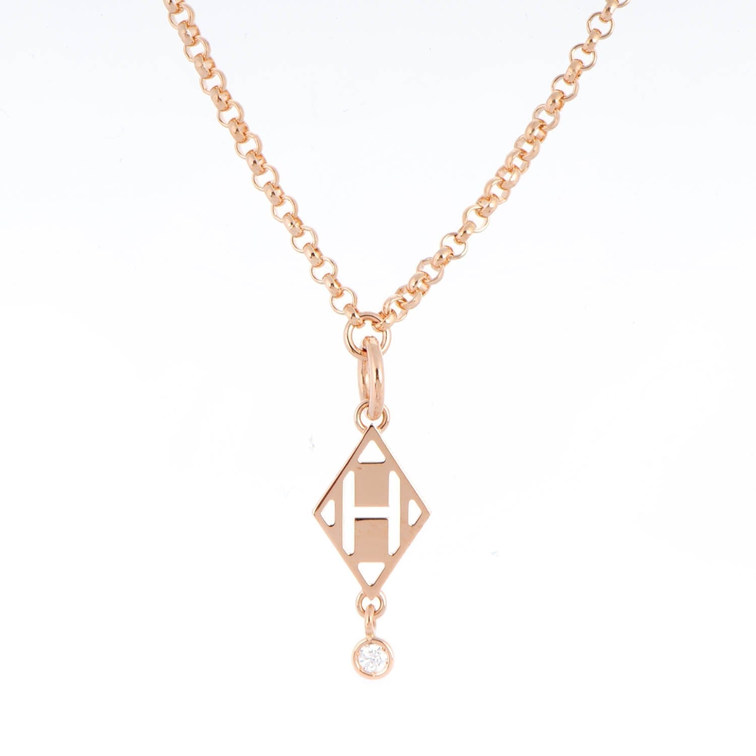 18K Hermes Gambade Pendant Necklace