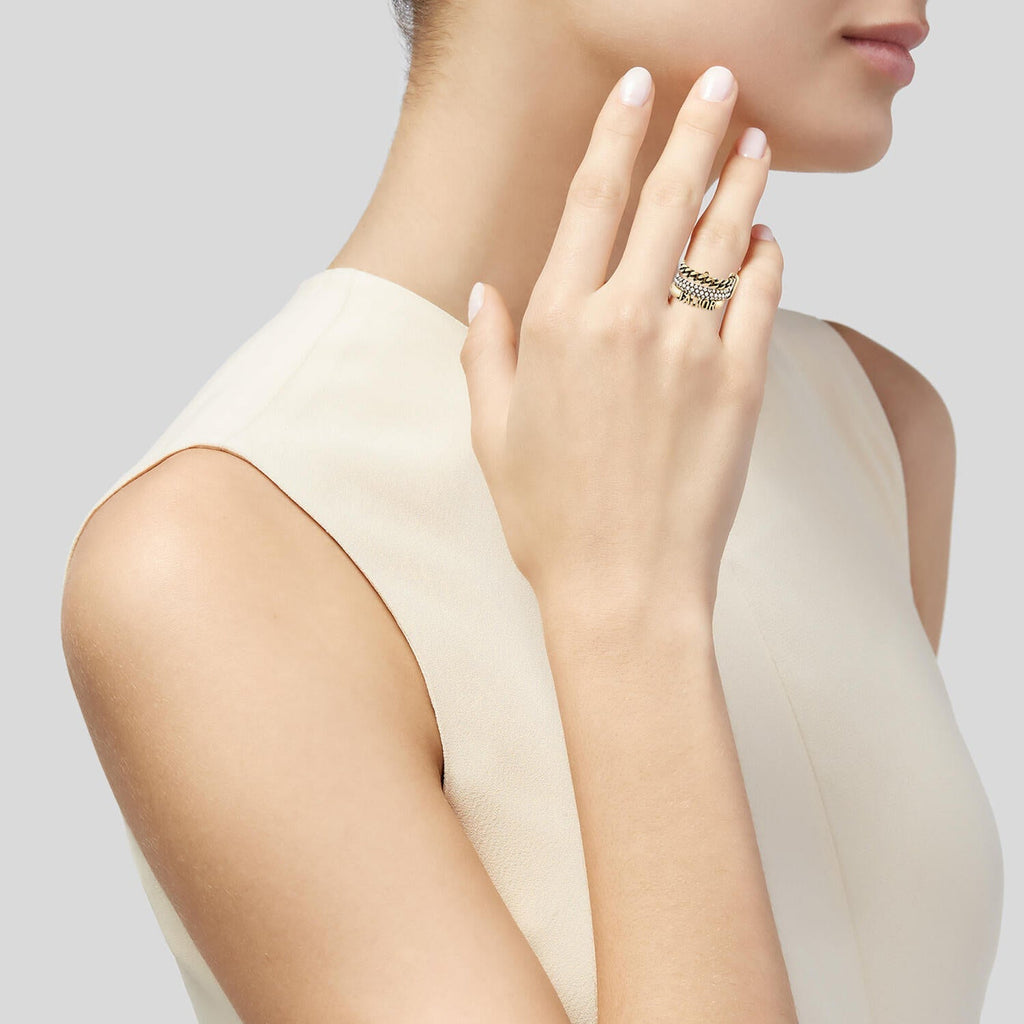 18K Dior Pearl & Crystal J'Adior Ring