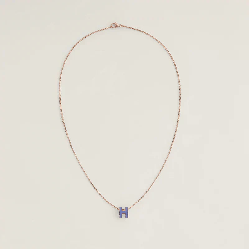 18K Hermes Mini Pop Purple Necklace
