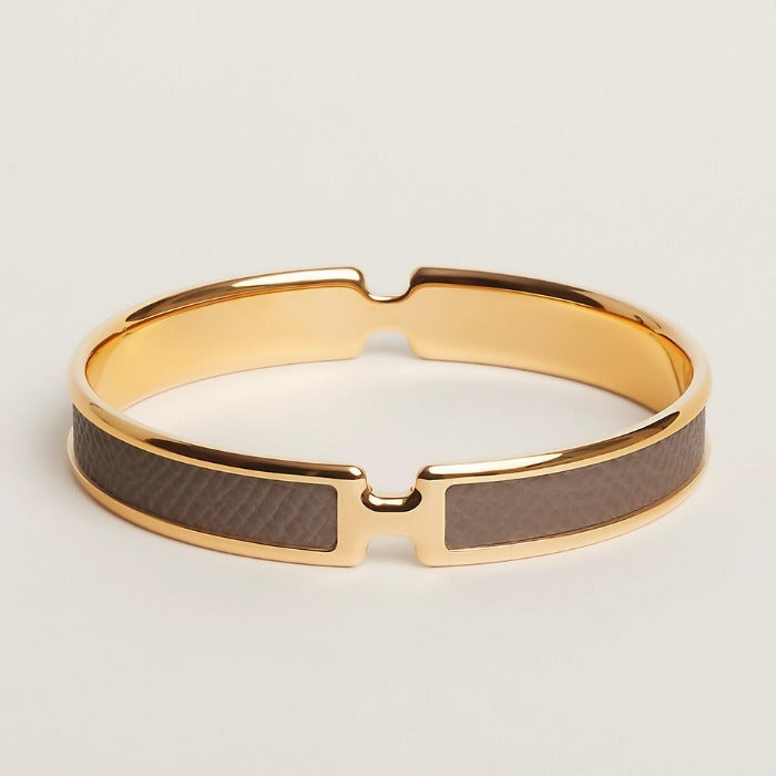 18K Hermes Olympe Brown Bracelet