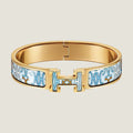 18K Hermes Clic H Lift Blue Bracelet