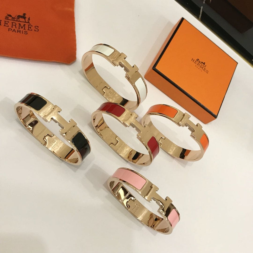 18K Hermes Clic Red Bracelet