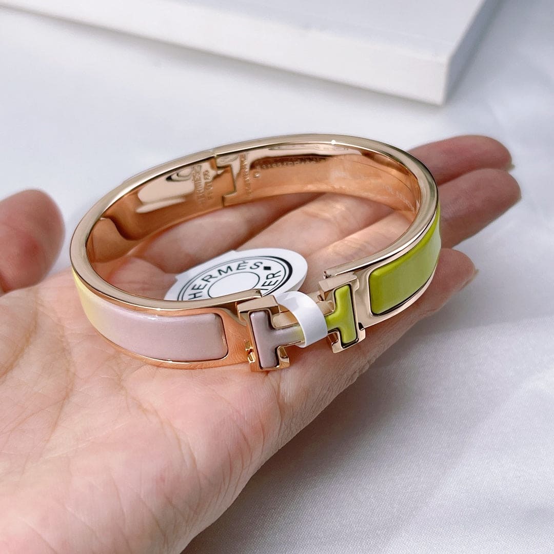 18K Hermes Clic Multicolour Bracelet