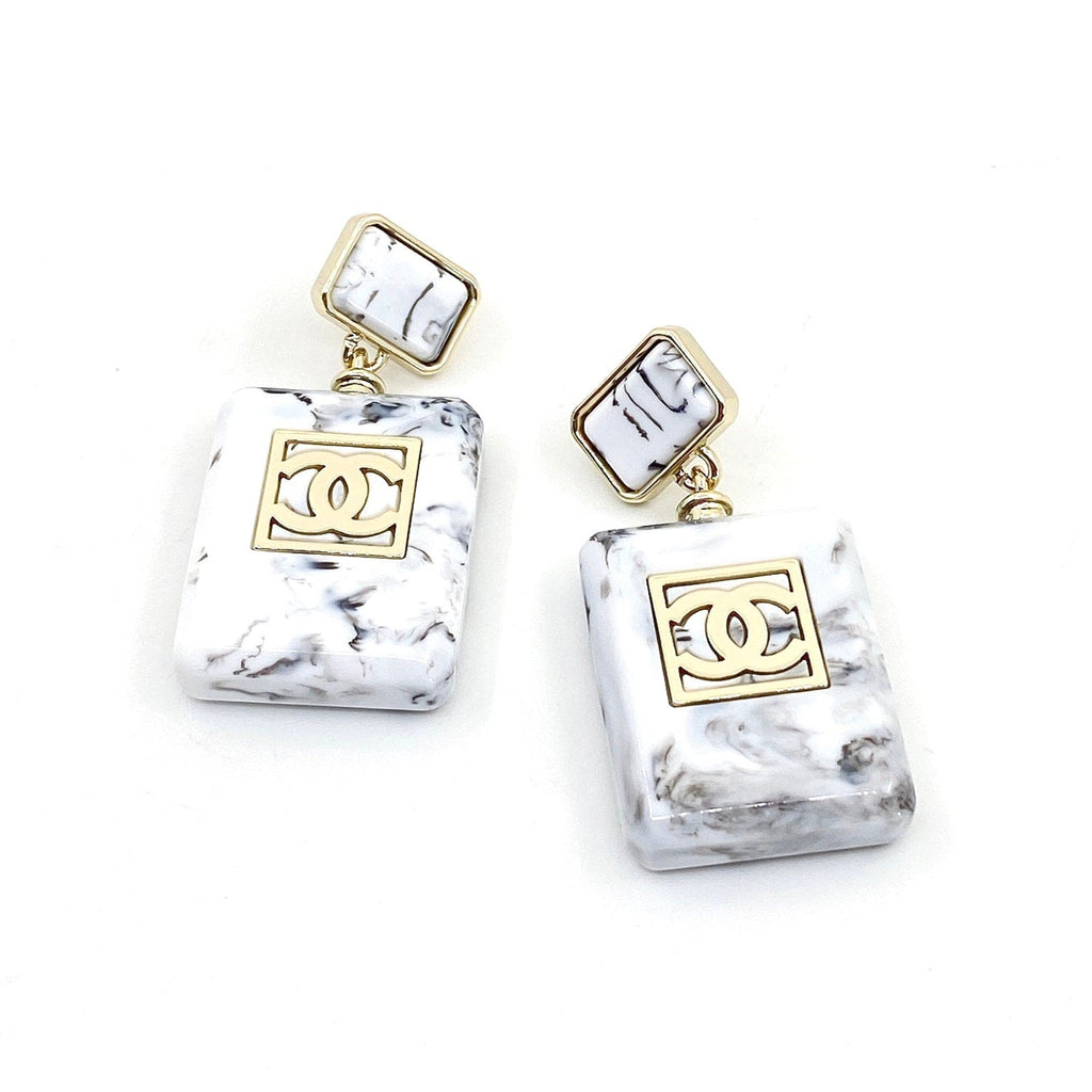 18K Chanel Eternal No. 5 Earrings