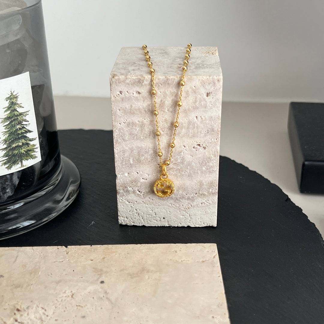 18K Gucci Double Interlocking Gucci Necklace