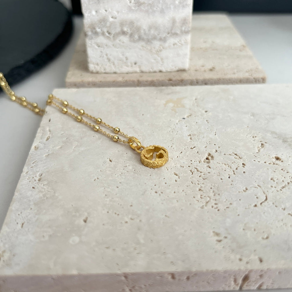 18K Gucci Double Interlocking Gucci Necklace