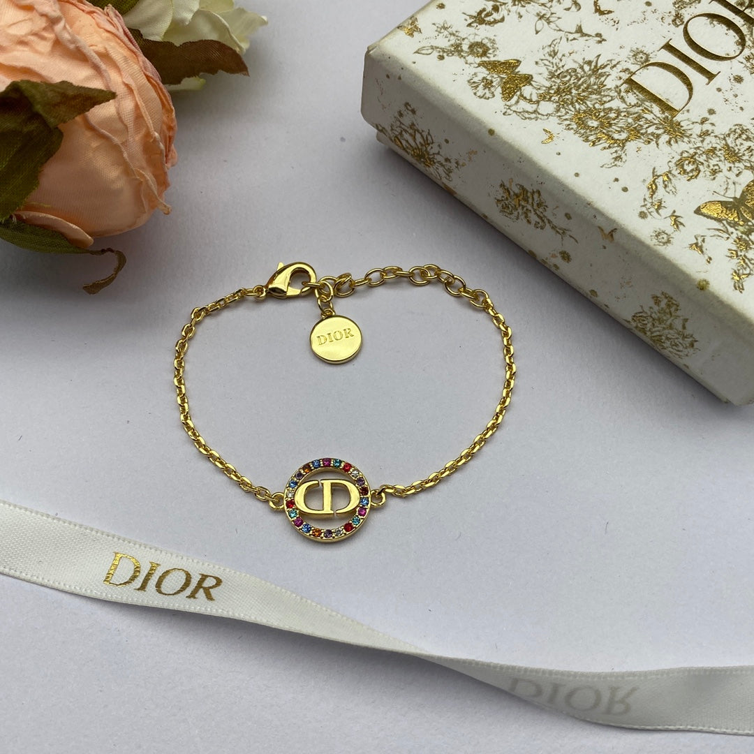 18K Dior Petit Multicolor Crystals Bracelet