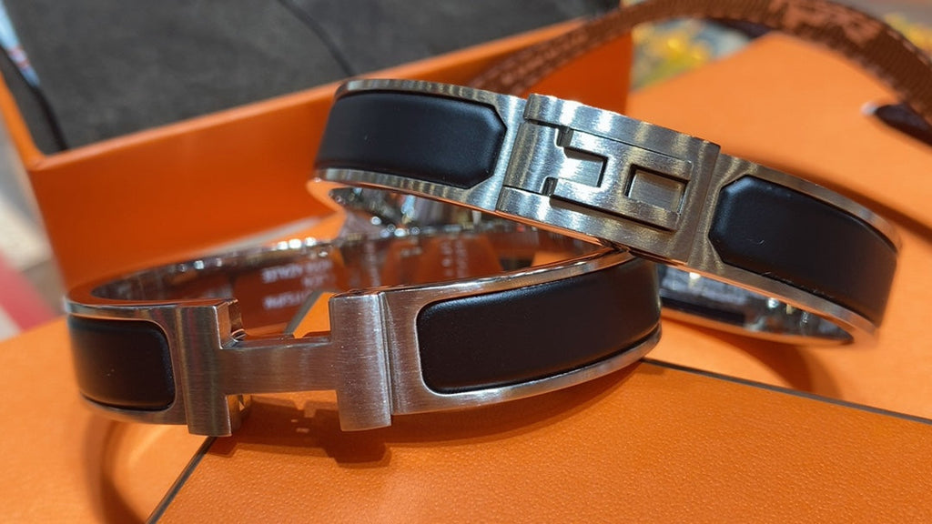 18K Hermes Jet Black Bracelet