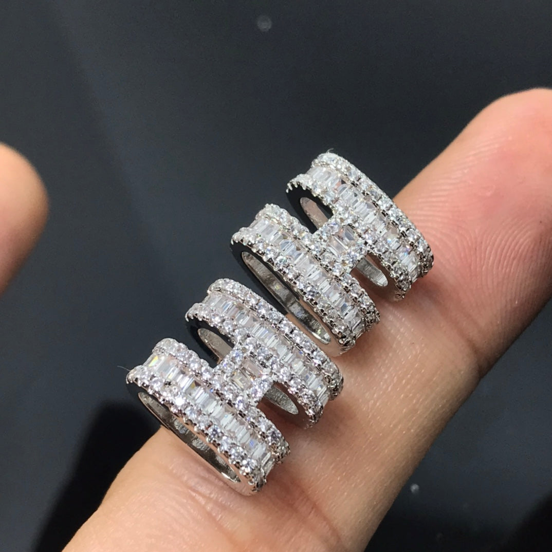 18K Hermes Pop Diamonds Earrings