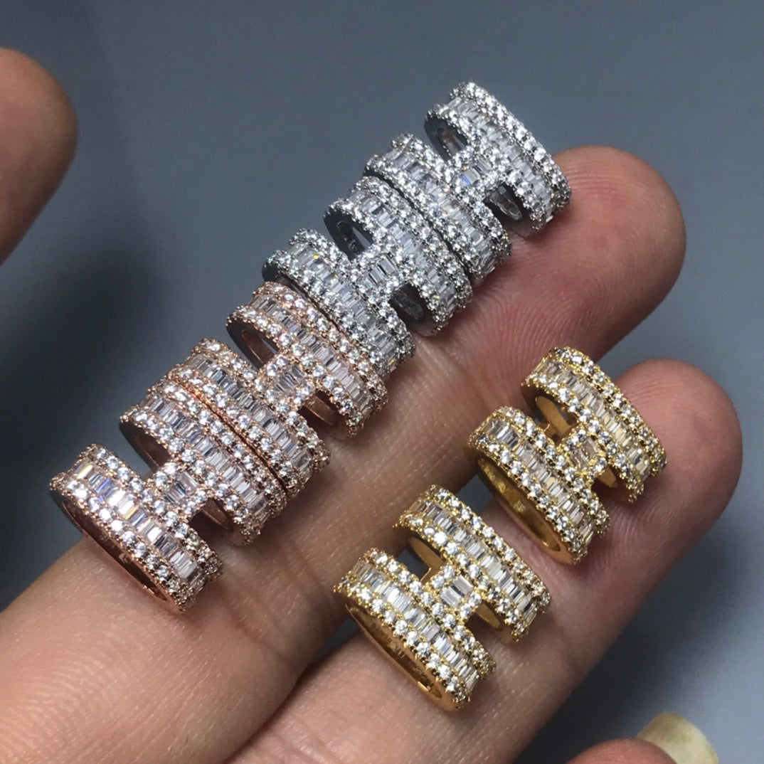 18K Hermes Pop Diamonds Earrings