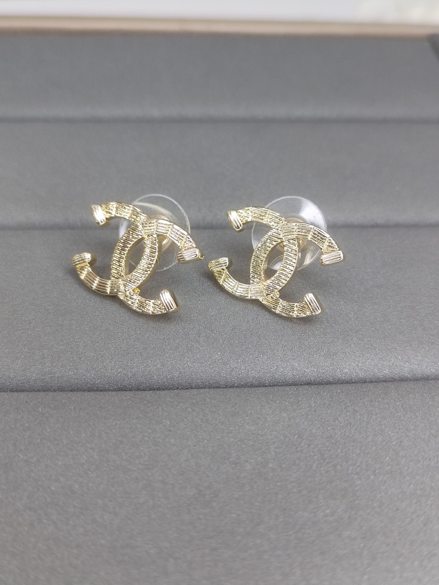 18K Chanel Classic Earrings