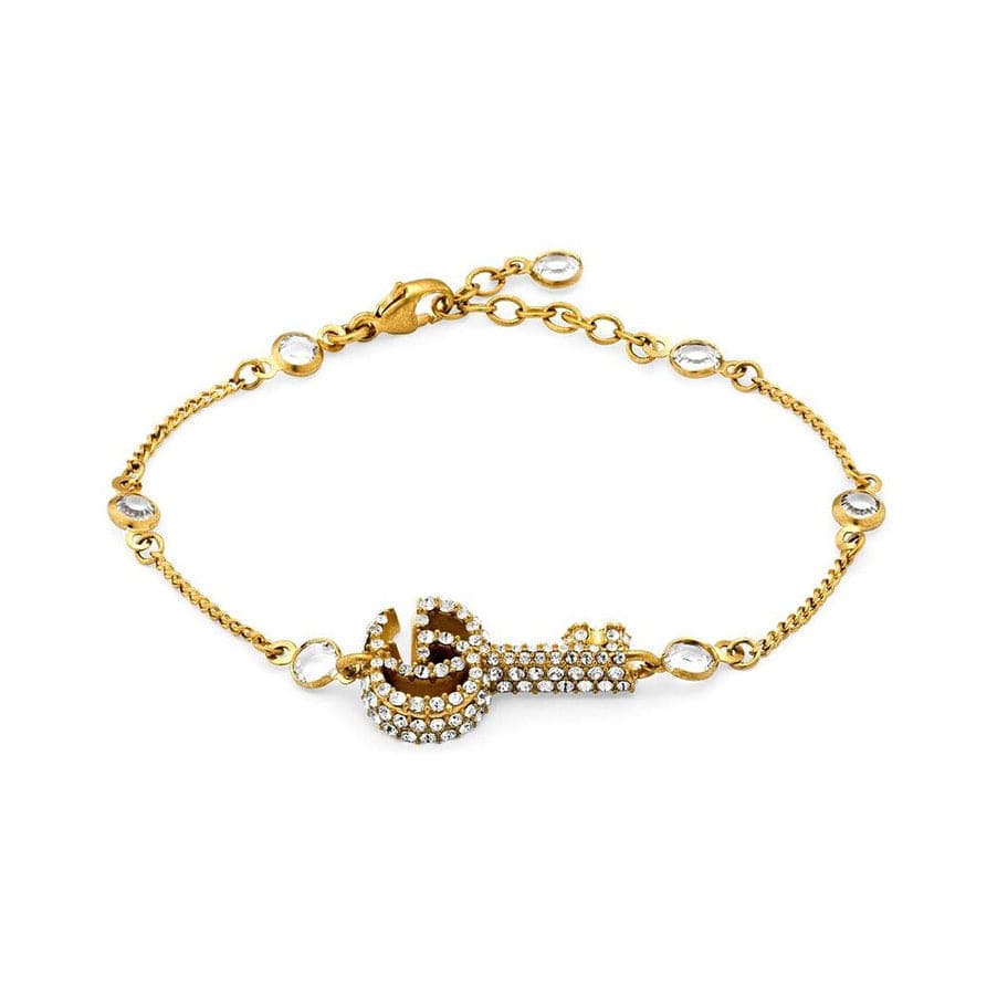 18K Gucci Double Crystal Key Bracelet