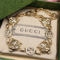 18K Gucci Double Tiger Bracelet