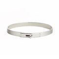 18K Hermes White Gold Kelly Bracelet