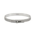 18K Hermes White Gold Kelly Diamonds Bracelet