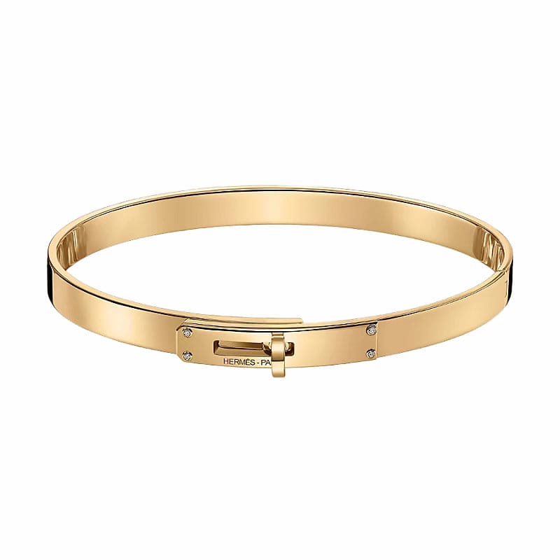 18K Hermes Yellow Gold Kelly Bracelet