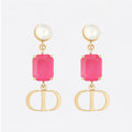 18K Dior Petit Crystal Earrings