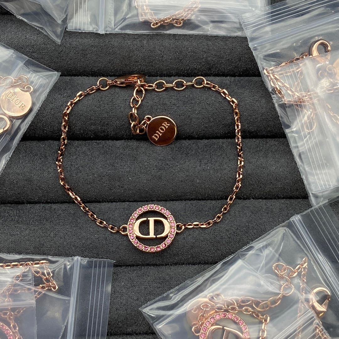18K Dior Petit Pink Crystals Bracelet