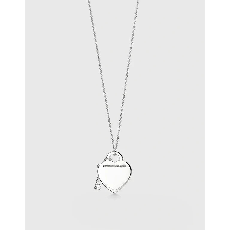18K Tiffany Return to Heart & Key Necklace