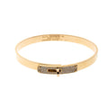 18K Hermes Kelly Small Model Diamond Bracelet