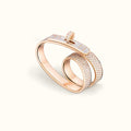 18K Hermes Kelly Gavroche Double Ring