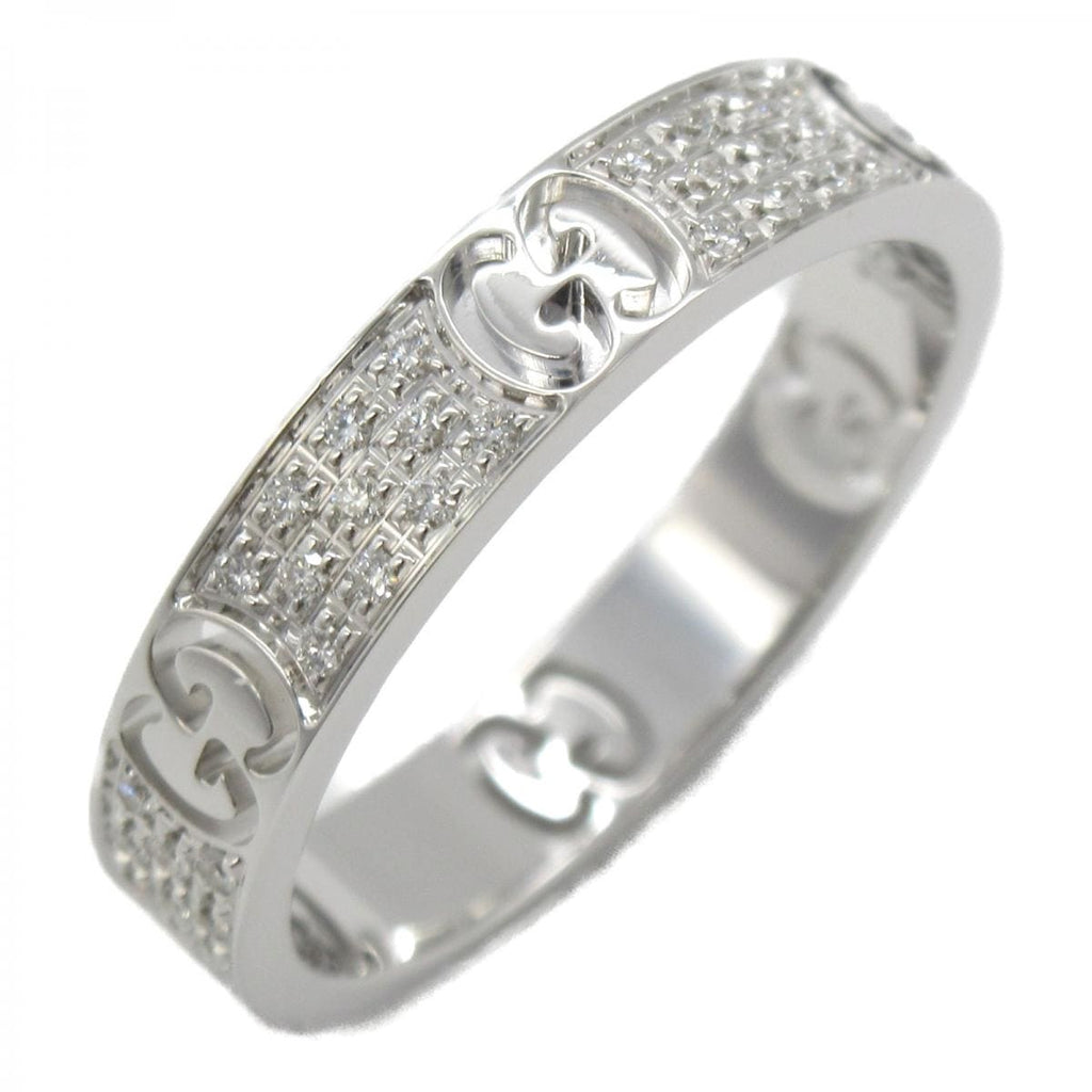 18K Gucci Double Icon Full Diamonds Ring