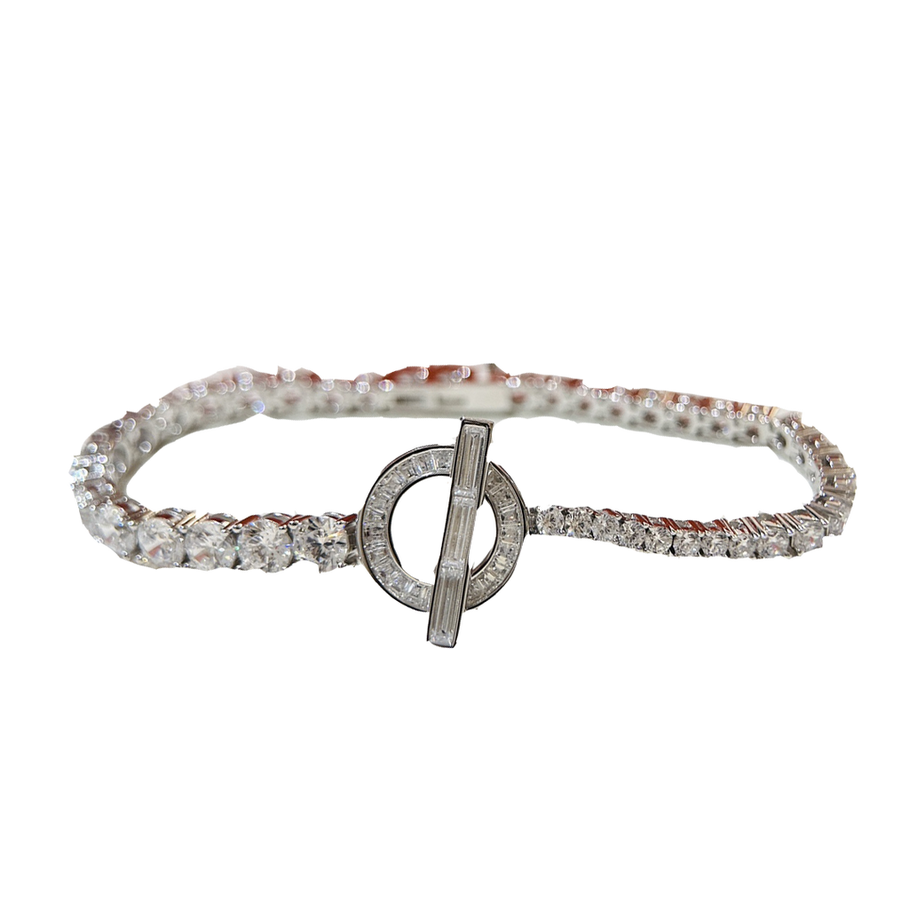18K Hermes Finesse Link Diamond Bracelet