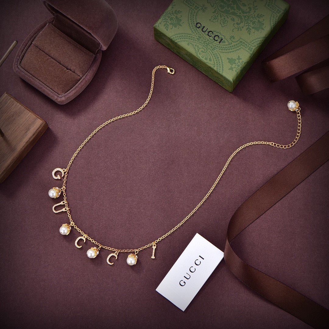 18K Gucci Double Fashion Show Chain Necklace