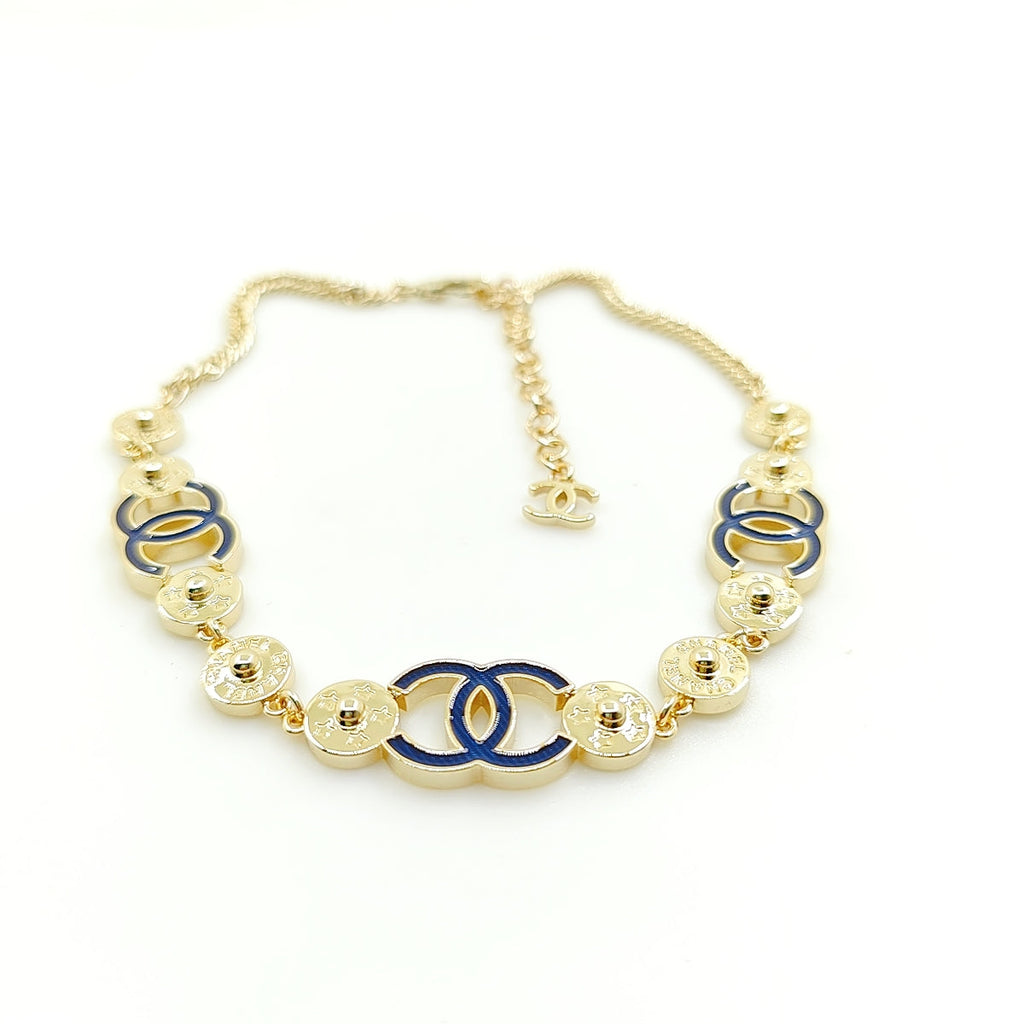 18K Chanel Blue Choker Necklace