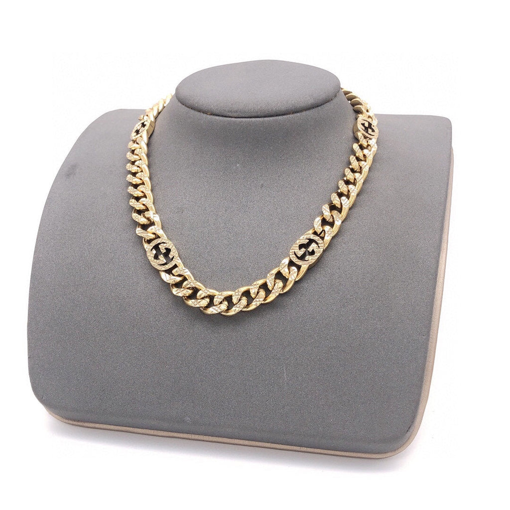 18K Gucci Double Chain Necklace