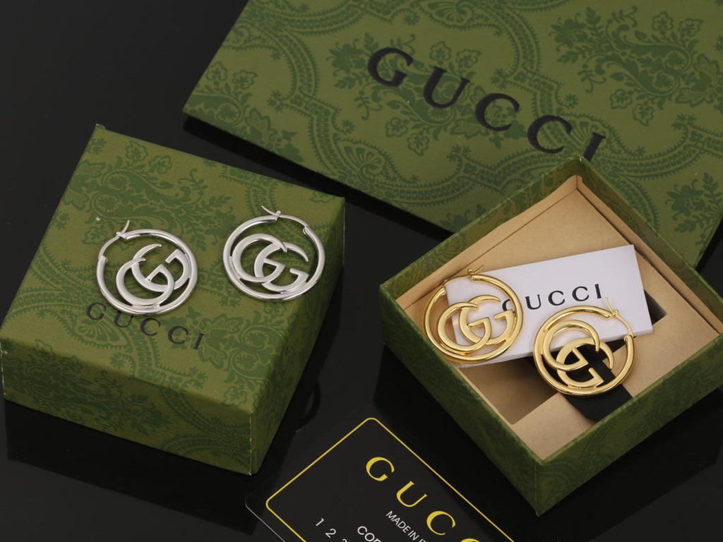 18K Gucci Double Earrings