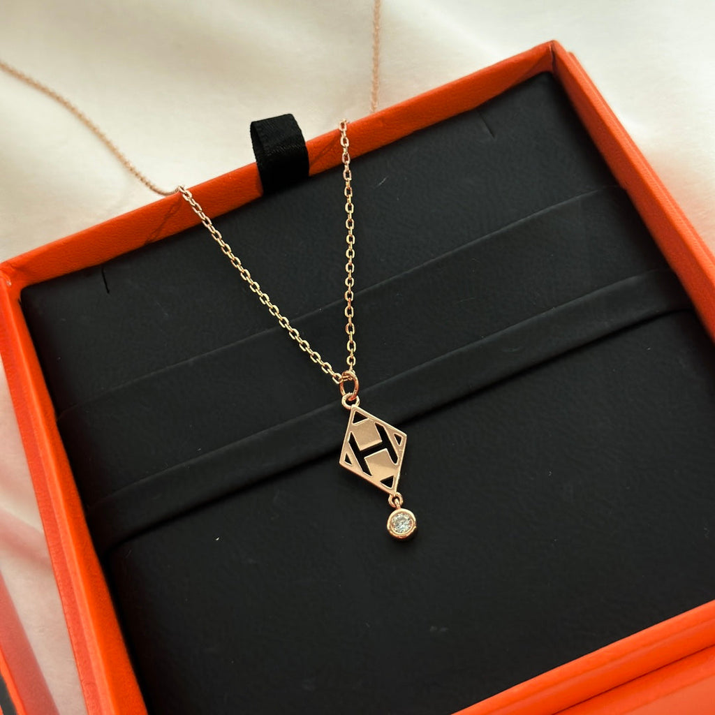 18K Hermes Gambade Pendant Necklace