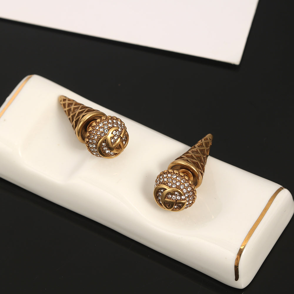 18K Gucci Double Vintage Earrings