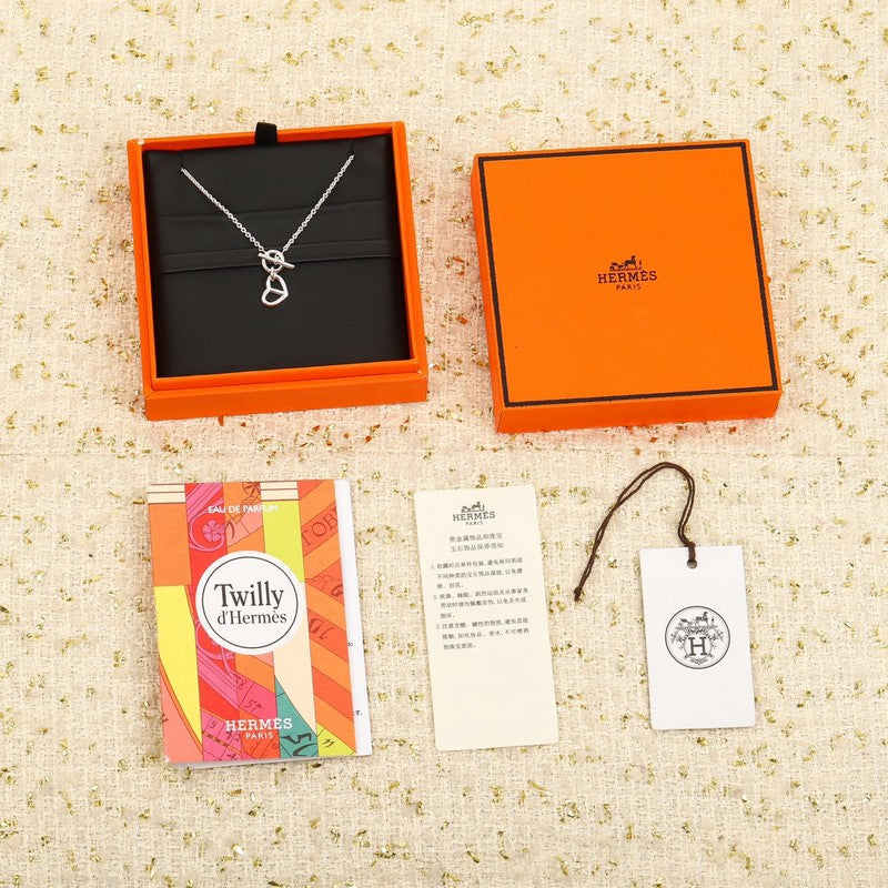 18K Celine Hermes Cache Amulette Pendant Necklace