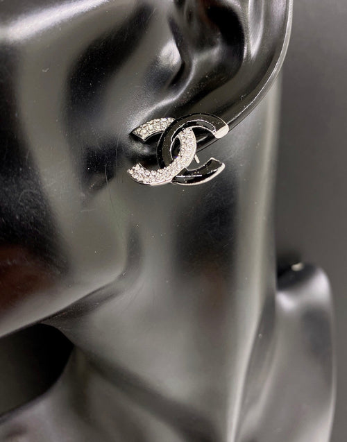 18K Chanel Black Diamonds Earrings