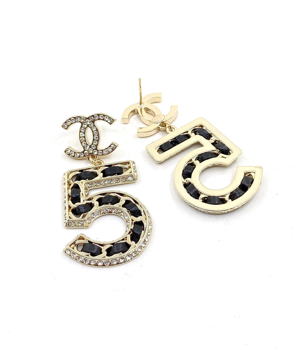18K Chanel No. 5 Perfume Earrings