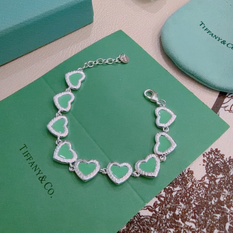 18K Tiffany Return to Pink Heart Tag Bracelet