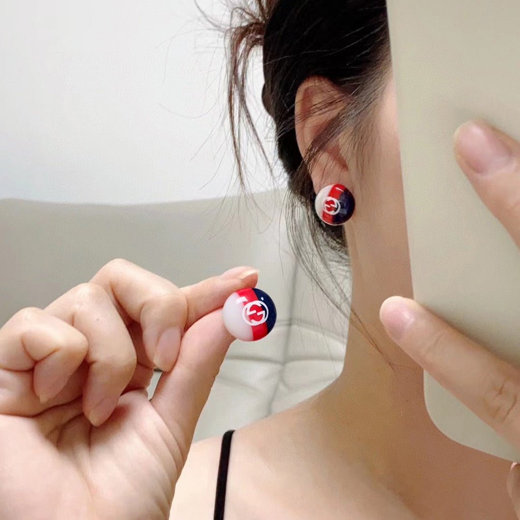 18K Gucci Double Color Earrings