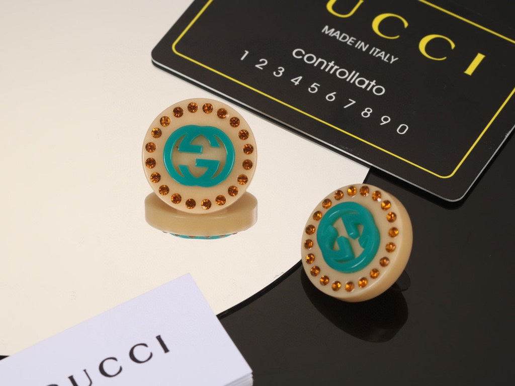 18K Gucci Double Resin Earrings