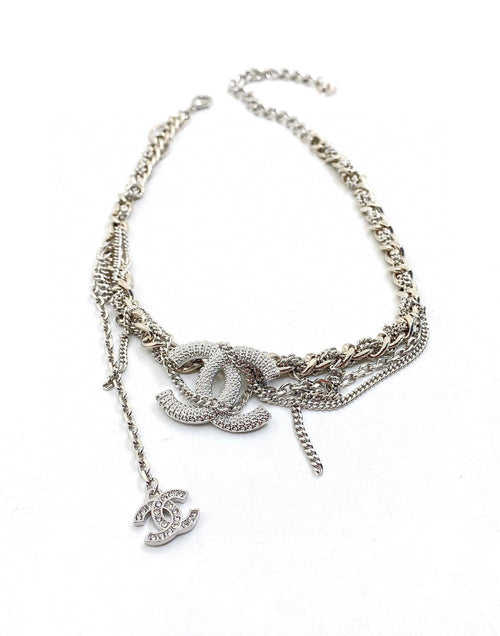 18K Chanel Chain Diamond Necklace